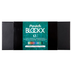 Pastel Blockx - Etui de 12 pastels assortis