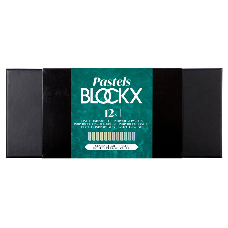 Pastel Blockx - Etui de 12 pastels tons clairs assortis
