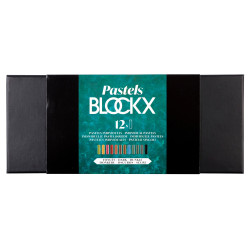 Pastel Blockx - Etui de 12 pastels tons foncés assortis