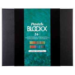 Pastel Blockx - Etui de 24 pastels tons foncés assortis
