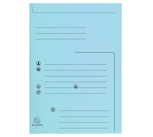Paquet de 25 chemises 2 rabats SUPER 210 Contact - 24x32cm