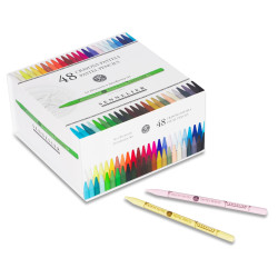 Boîte de 48 crayons pastel assortis