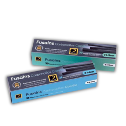 Boîtes de fusains assortis - Ø 4-6mm ou Ø 3-12mm - Boîte 30 fusains as