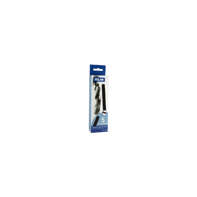 Etui de 5 fusains naturels ronds 12-14mm