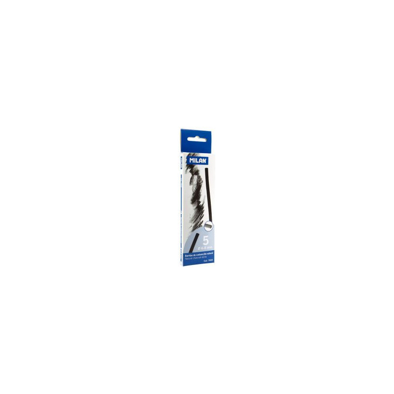 Etui de 5 fusains naturels ronds 6-8mm