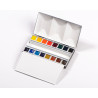 Peinture aquarelle Extra-fine Blockx - Boîte métal bijou 16 1/2 godets