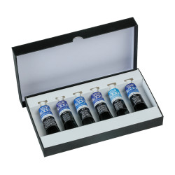 Aquarelle Extra-fine Blockx - Set 6 x 15ml couleurs bleues