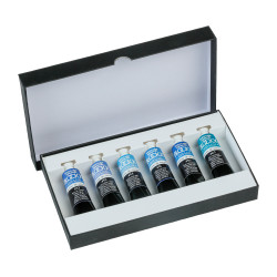 Aquarelle Extra-fine Blockx - Set 6 x 15ml couleurs cobalts