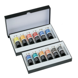 Peinture Aquarelle Extra-fine Blockx - Set 12 x 15ml couleurs assortie