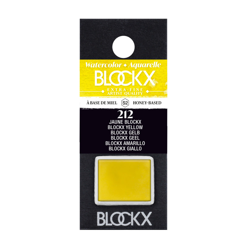 Aquarelle Extra-fine Blockx 1/2 godets - 81 couleurs - 312 Cadmium ora
