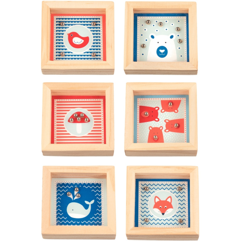Lot de 12 jeux de patience 6.5x6.5cm