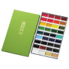 Boîte de 36 godets assortis Aquarelle GANSAÏ semi-opaques