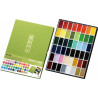 Boîte de 48 godets assortis de peinture aquarelle GANSAÏ semi-opaques