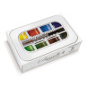 Mini boîte métal 8 1/2 godets Aquarelle Extra-fine Sennelier + pinceau