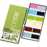 Boîte de 12 godets assortis Aquarelle GANSAÏ teintes Japonaises