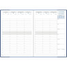Agenda semainier Vérone 21x29,5cm bleu marine