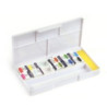 Boîte plastique de 10 demi-godets d'aquarelle Extra Fine Bréhat
