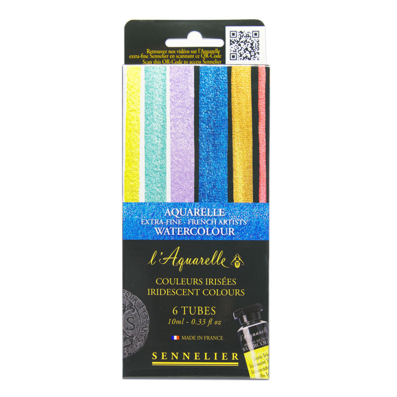 Peinture aquarelle extra-fine irisées "sélection découverte"