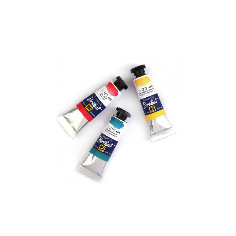 Peinture aquarelle extra-fine Bréhat tube 10 ml - n°484 Brun Van Dyck