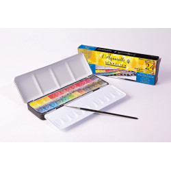 Peinture aquarelle au miel - 24 1/2g + 1 pinceau