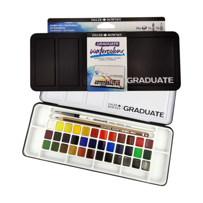 Set Graduate aquarelle 36 1/2 godets