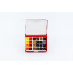 Set pocket plastique Aquarelle 24 couleurs assorties Corect'Art