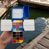 Set pocket plastique Aquarelle 24 couleurs Corect'Art (12 couleurs cla