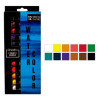 Set Aquarelle 12 ou 24 x 12 ml couleurs assorties - Inart - 24 x 12 ml