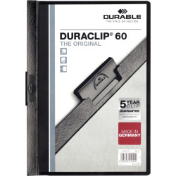 Paquet de 5 chemises DURACLIP 6mm noir