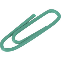 Boîte de 100 trombones 25mm bout chevron coloris assortis