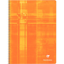 Reliure intégrale 100 pages CLAIREFONTAINE, format 24x32 cm, seyès, pa