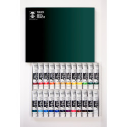 Acryl Gouache extra-fine de Turner - Set basique de 24 tubes 20 ml