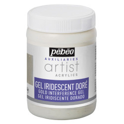 Gel iridescent doré Artist Acrylics 250 ml
