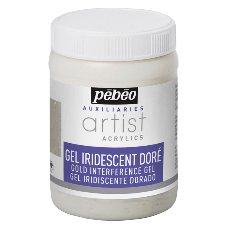 Gel iridescent doré Artist Acrylics 250 ml