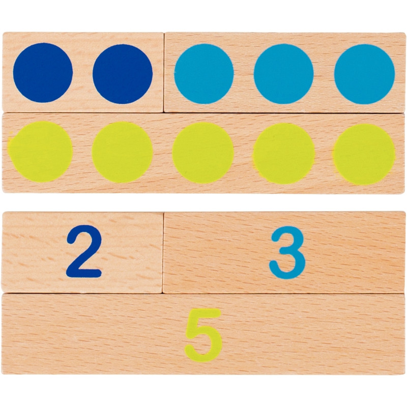 Réglettes de calcul en bois 36 pièces