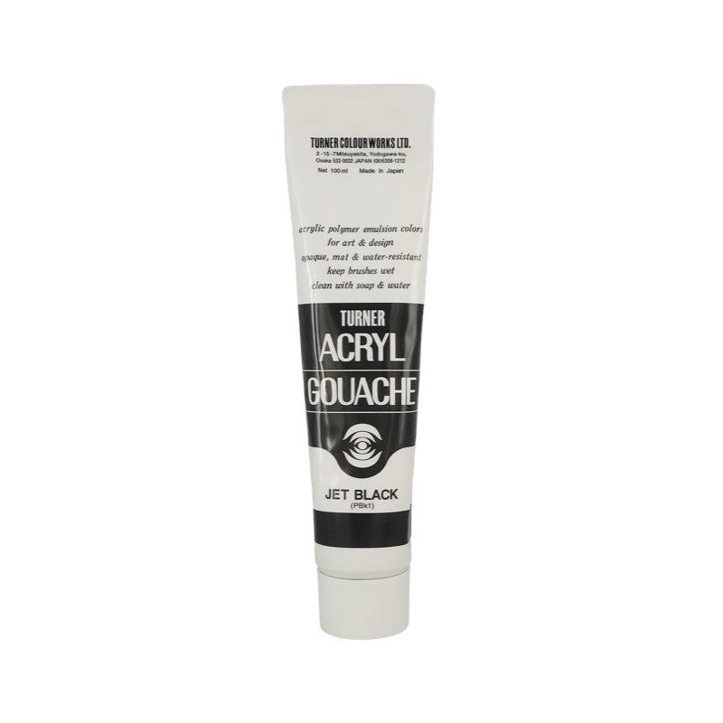 Acryl Gouache Extra-fine 100 ml de Turner - Noir et blanc - 001 Blanc