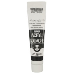 Acryl Gouache Extra-fine 100 ml de Turner - Noir et blanc - 009 Noir i
