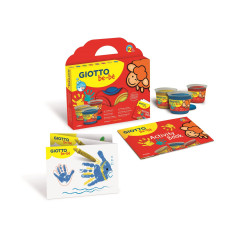 Giotto Bé-Bé gouache au doigt 3 x 100 ml + Accessoires