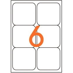 Boîte de 600 étiquettes multi-usages blanches 99,1x93,1mm