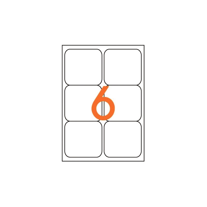 Boîte de 600 étiquettes multi-usages blanches 99,1x93,1mm