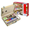 Coffret de 10 tubes de 40ml de peinture acrylique fine Van Gogh + acce