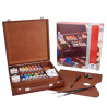 Coffret bois acrylique Van Gogh Inspiration - 14 x 40 ml & accessoires