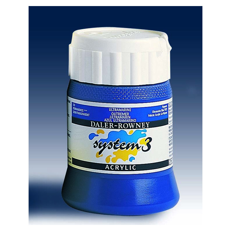 Acrylique System 3 original - 250ml - Pourpre velours