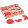 Boite de disques de fractions