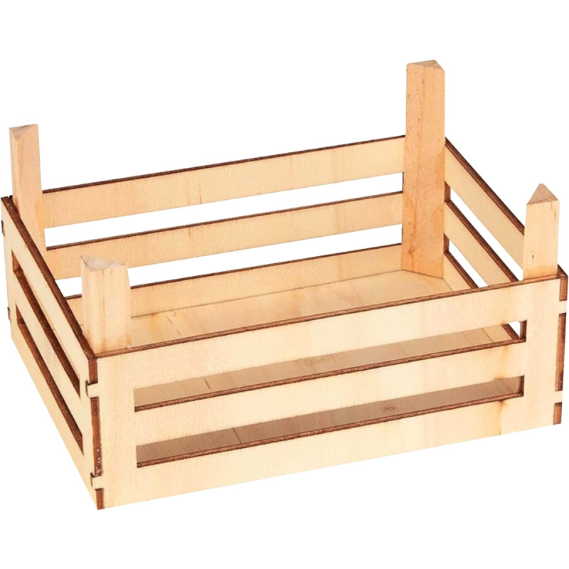 Lot de 3 cagettes vides en bois