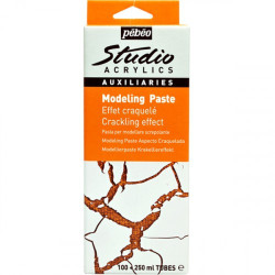 Modeling paste kit effet craquelé Studio Acrylics
