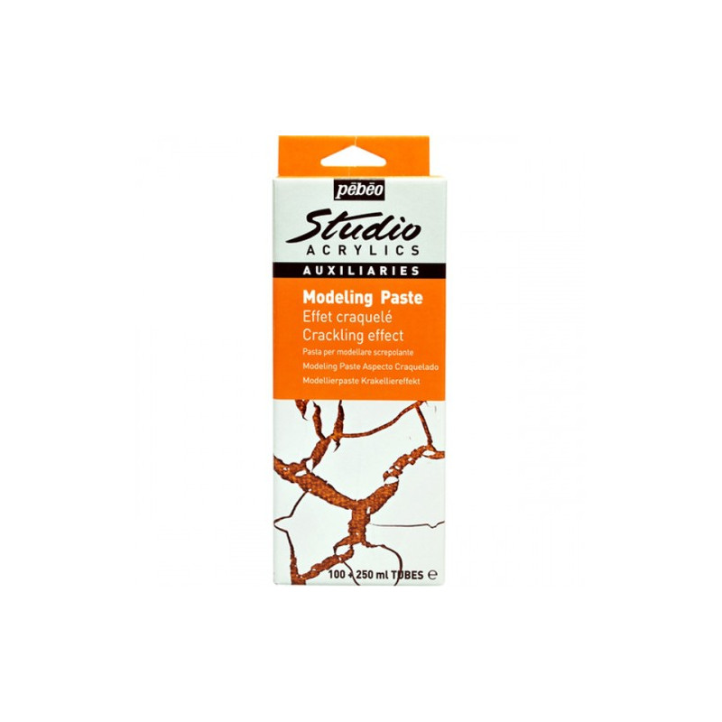 Modeling paste kit effet craquelé Studio Acrylics