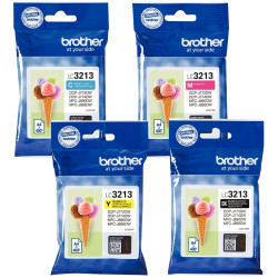 Brother GLACE lot 4 cartouches encre NCMJ haute capacité authentique L