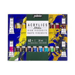 Etui Acrylics Studio 40 x 20ml + pinceau