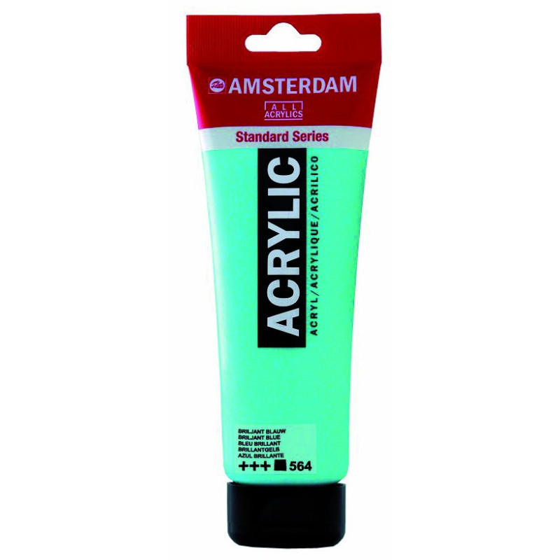 Peinture acrylique Amsterdam 120ml - Rouge tranparent moyen